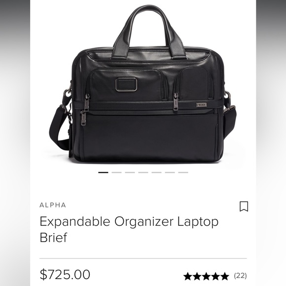 Tumi Bags Tumi Alpha 3 Expandable Organizer Laptop Brief In Black Leather Poshmark